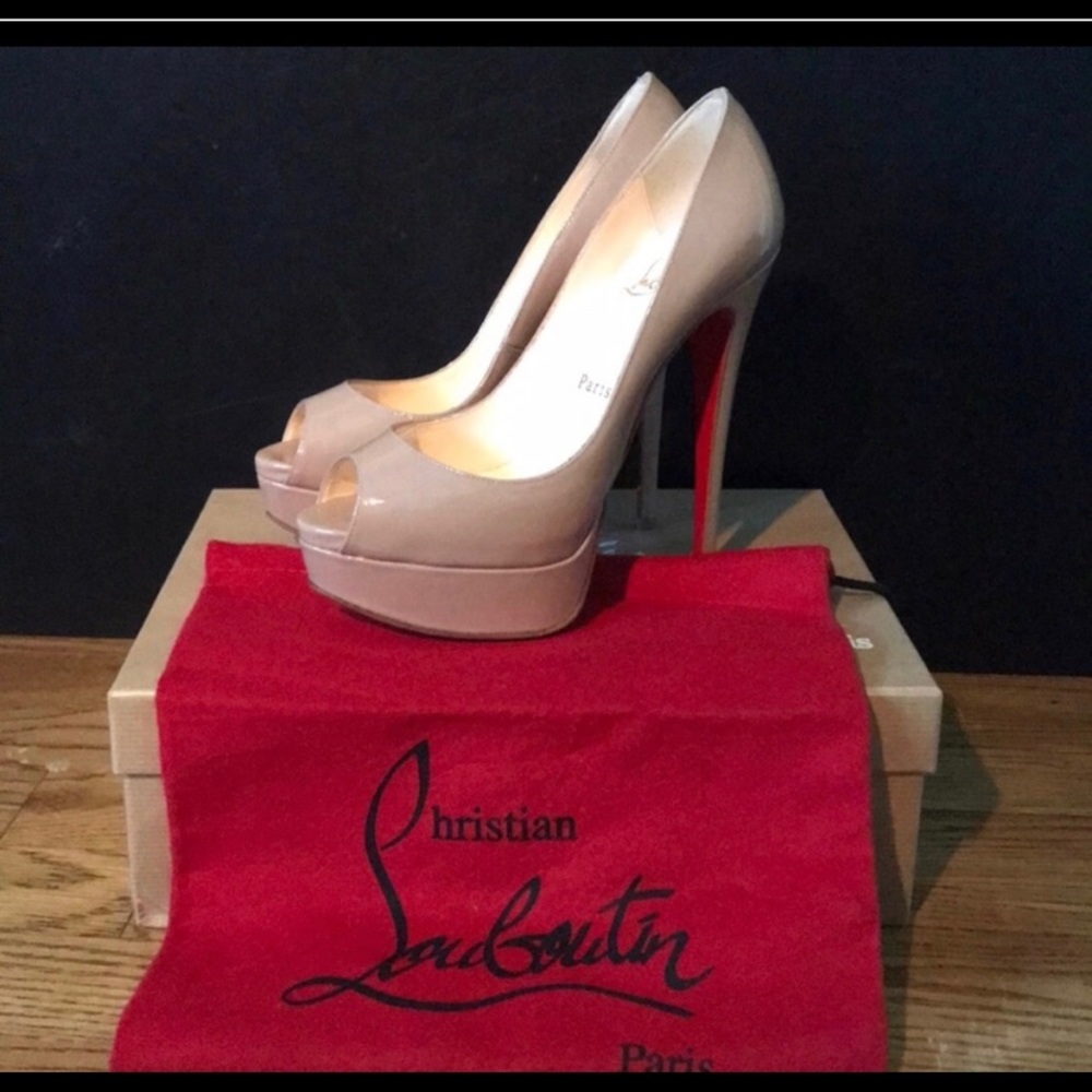 Christian Louboutin Nude “peeps”..Gorgeous!!
